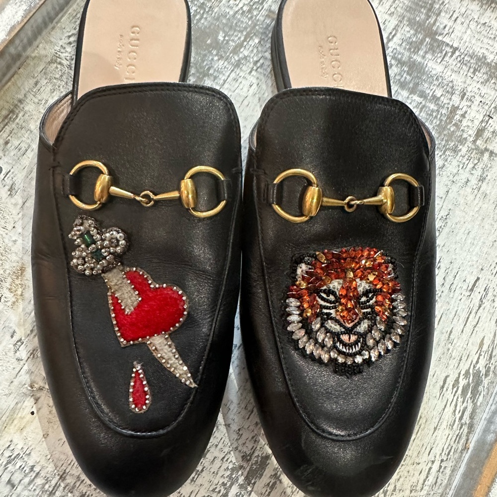 Gucci Princetown mules , size 37 in good condition